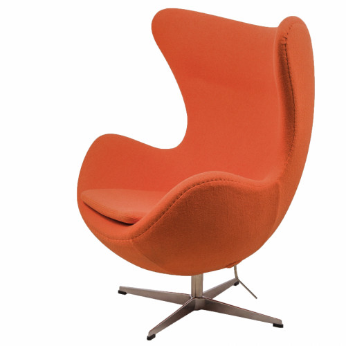 кресло egg chair кашемир оранжевое в Бийске