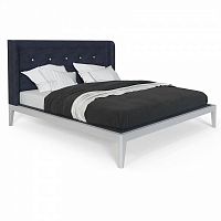 кровать двуспальная 160x200 темно-синяя fly soft new в Бийске