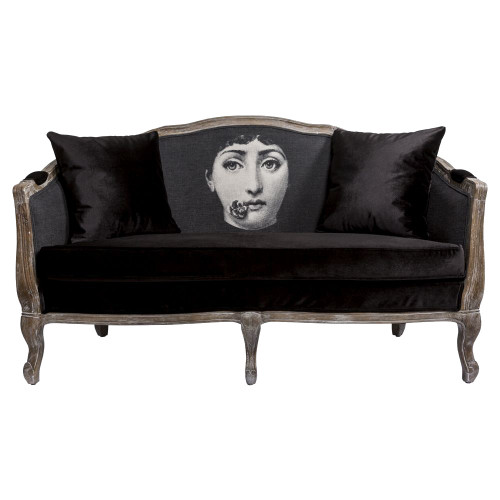 диван «комплимент» fornasetti прямой черный в Бийске