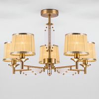 потолочная люстра eurosvet amalfi 60081/5 золотая бронза в Бийске