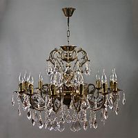 подвесная люстра ambiente alicante 8888/12 pb new leaf бронза в Бийске