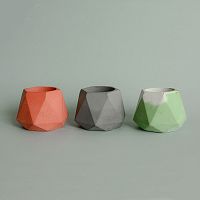 подсвечник из бетона под мрамор eco линту, 6 см в Бийске