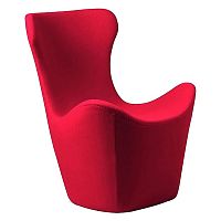 кресло papilio lounge chair красное в Бийске