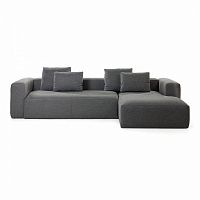 диван blok sofa 3 правый угол темно-серый от la forma (ex julia grup) в Бийске