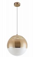 подвесной светильник crystal lux optima sp1 gold d300 в Бийске