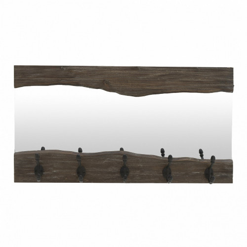 зеркало с крючками настенное деревянное в Бийске