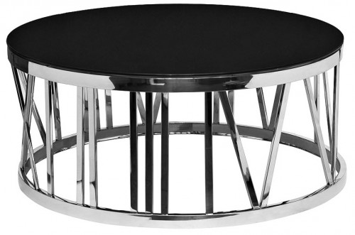 стол журнальный dali 42*100 черный, хром в Бийске