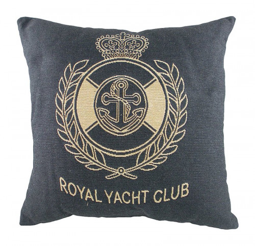 подушка с гербом королевского royal yacht club denim в Бийске