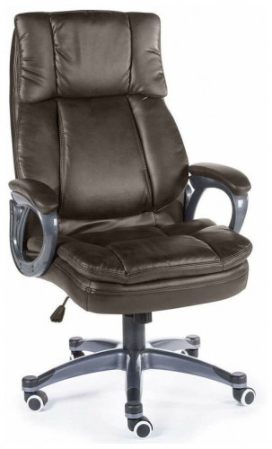 кресло для руководителя norden chairs мэдисон, обивка: искусственная кожа, цвет: экокожа темно-коричневая в Бийске