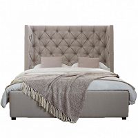 кровать двуспальная 180х200 бежевая carlyle в Бийске