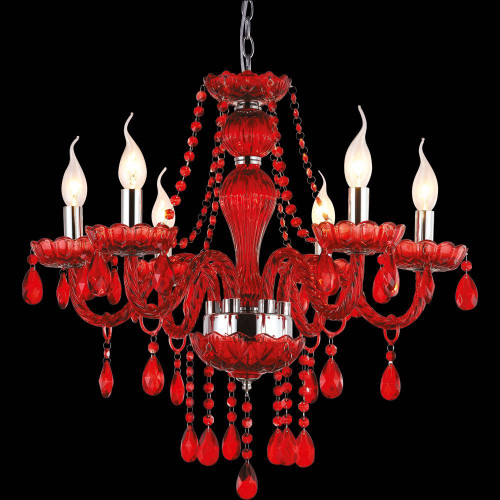подвесная люстра arte lamp teatro a3964lm-6rd в Бийске