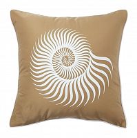 подушка с рисунком морской раковины sea shell mustard в Бийске
