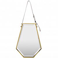 зеркало на ремне золотое шестиугольное 50х67 см в Бийске