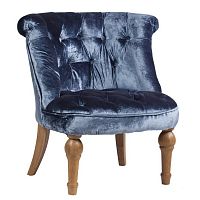 кресло sophie tufted синее в Бийске