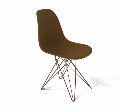 стул dsr коричневый s50 (eames style) в Бийске