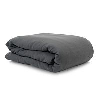 пододеяльник изо льна темно-серого цвета essential 150х200 в Бийске