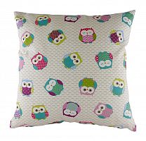 подушка с принтом owl print pink в Бийске