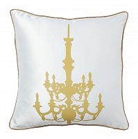 подушка с золотым канделябром chandelier white в Бийске