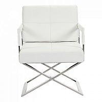 кресло aster x chair экокожа белое в Бийске