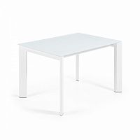 стол обеденый atta 120(180)x80 с белым стеклом от la forma (ex julia grup) в Бийске