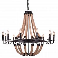 подвесная люстра arte lamp marsiglia a8956lm-12bk черная в Бийске