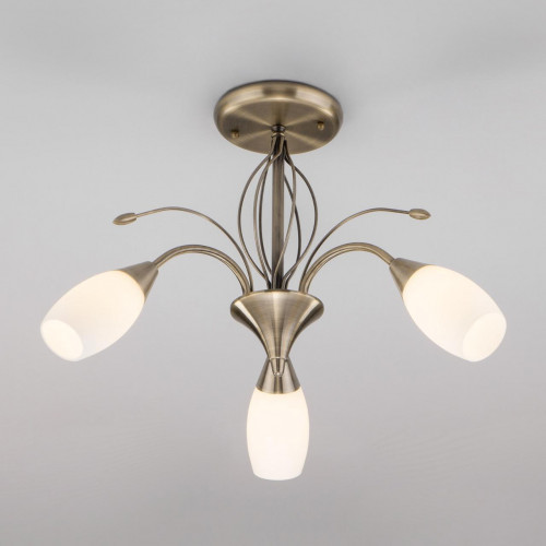 потолочная люстра eurosvet ginevra 30280/3 античная бронза в Бийске