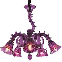 подвесная люстра arte lamp corno a8023lm-5cc фиолетовая в Бийске