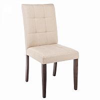 стул деревянный madina dark walnut / fabric cream в Бийске