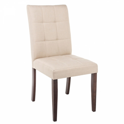 стул деревянный madina dark walnut / fabric cream в Бийске