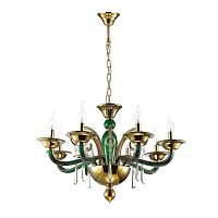 дизайнерская подвесная люстра odeon light rocca 3926/8 золото в Бийске