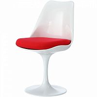 стул eero saarinen style tulip chair красная подушка в Бийске