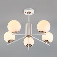потолочная люстра eurosvet lucas 70092/5 белая в Бийске