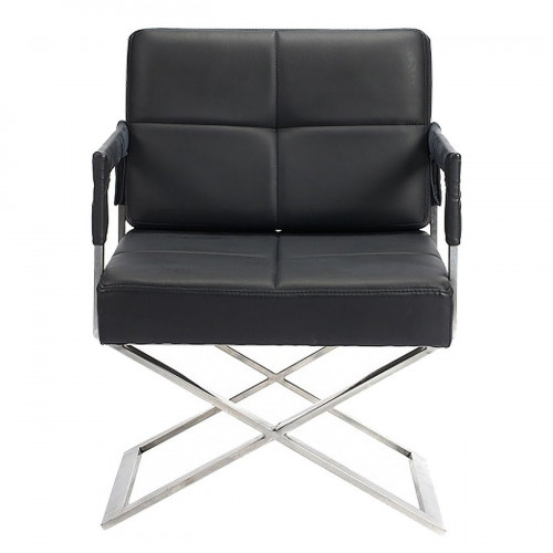 кресло aster x chair кожа черное в Бийске