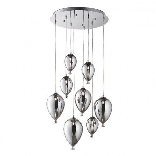 подвесная люстра ideal lux clown sp8 cromo в Бийске