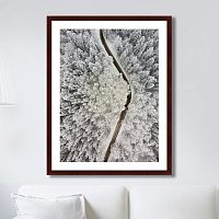 картина: winter road view в Бийске