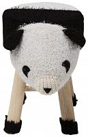 kare design пуф panda, коллекция "панда" 40*35*27, полиэстер, полиуретан, сосна, белый в Бийске