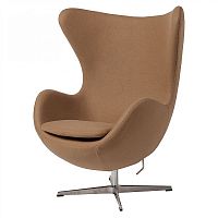 кресло egg chair темно-бежевое в Бийске