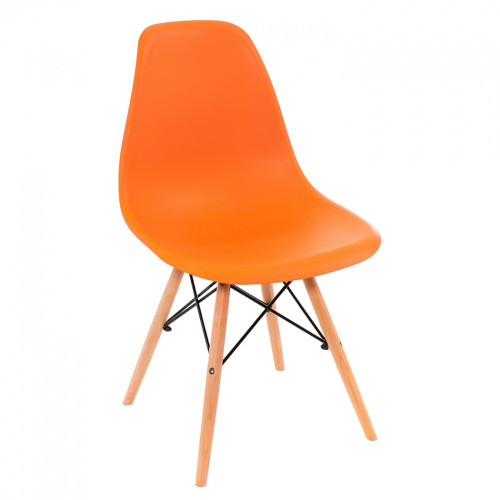 стул деревянный eames pc-015 оранжевый в Бийске