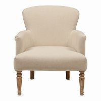 кресло мягкое с подлокотниками бежевое balloon armchair в Бийске