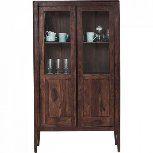 шкаф-витрина brooklyn walnut коричневый 100x40 в Бийске