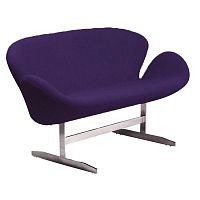 диван swan sofa прямой фиолетовый в Бийске
