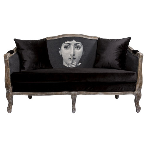 диван «секрет» fornasetti прямой черный в Бийске