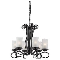 подвесная люстра arte lamp scroll a7915lm-6bk в Бийске
