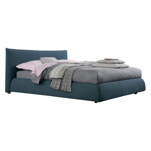 кровать двуспальная 180х200 голубая pillow fit в Бийске
