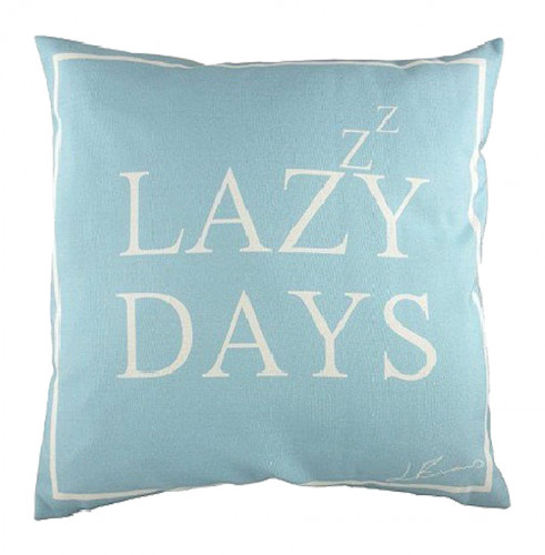 подушка с надписью lazy days в Бийске