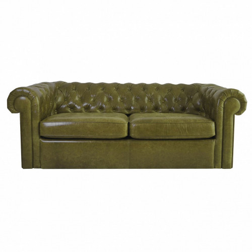 диван chesterfield двухместный прямой оливковый в Бийске