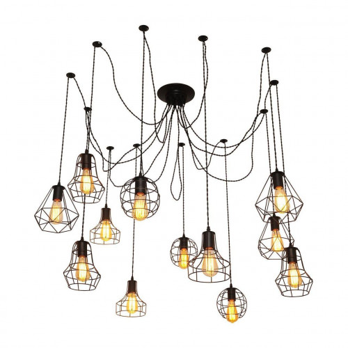 подвесная люстра arte lamp a4051sp-12bk в Бийске