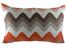 подушка с цветными волнами orange chevron в Бийске
