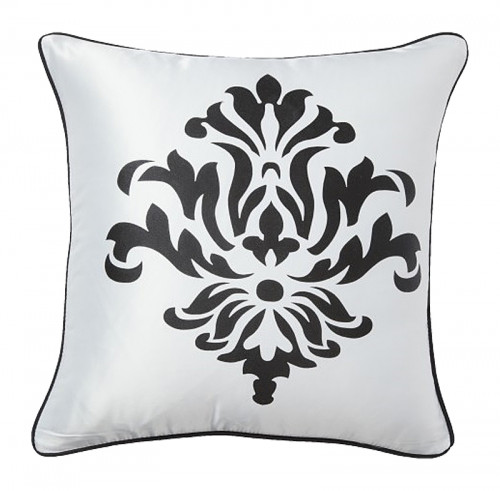 подушка с геральдическими лилиями fleur de lys ii white в Бийске