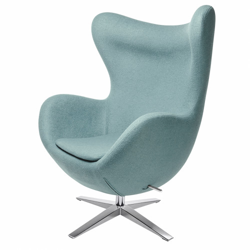 кресло egg chair светло-голубое в Бийске